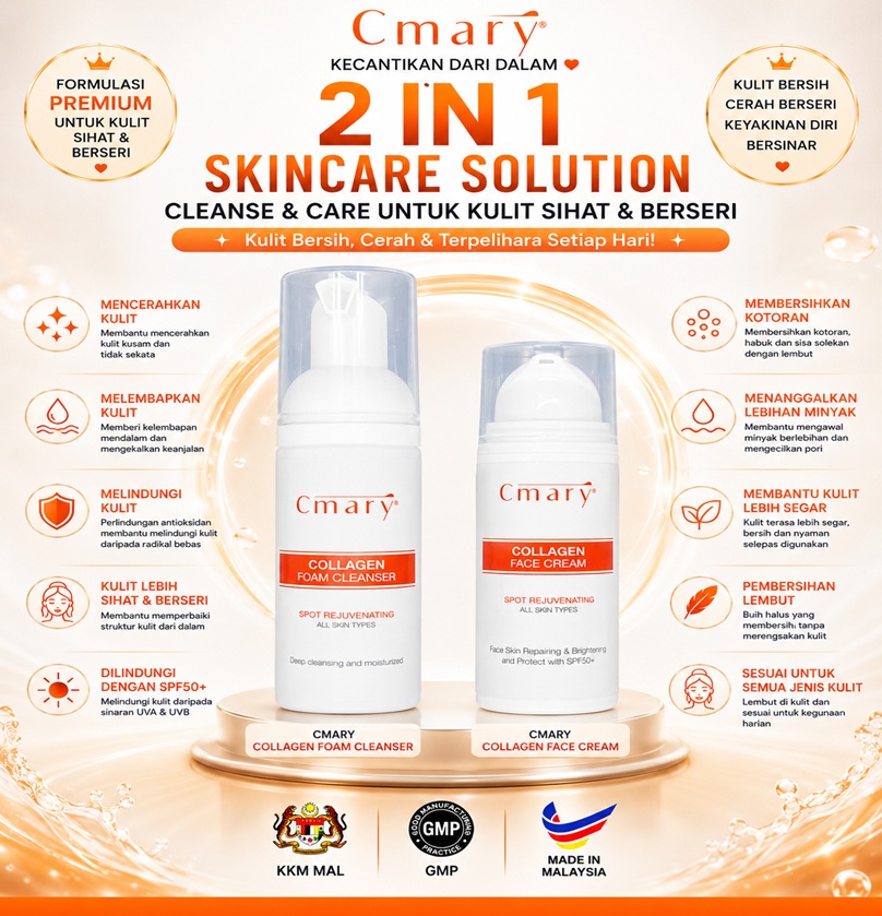 Combo 2 in 1: Face Cream + Foam Cleanser